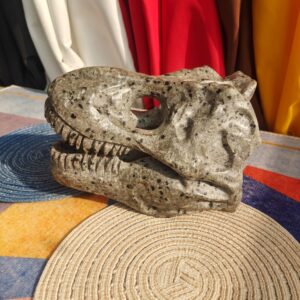 Tyrannosaurus skull yooperilite carving flame stone very grand dinosaur
