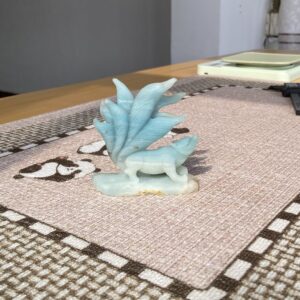 Nine-tailed fox, Caribbean calcite, natural color great gifts, holiday gifts, birthday gifts