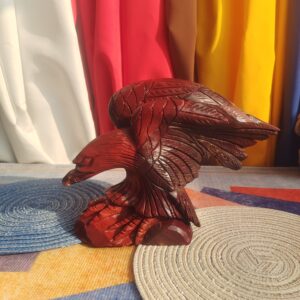 Eagle carving Hand-carved red eagle Crystal mookaite